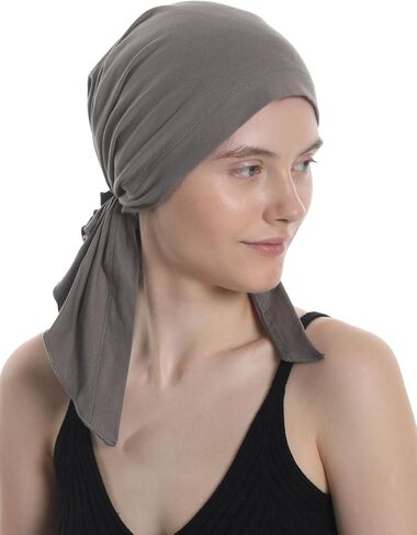 Pre Tied Headwear for Chemo, Hair Loss, Alopecia for Sensitive Scalp, Elasticated with Ties in Saudi Arabia