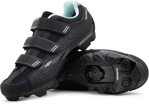 Tommaso Women's SPD Cycling Shoes – for Mountain Biking and Outdoor Walkable Comfort – Compatible with SPD Cleats – Pre-Installed Cleats Included in Kuwait