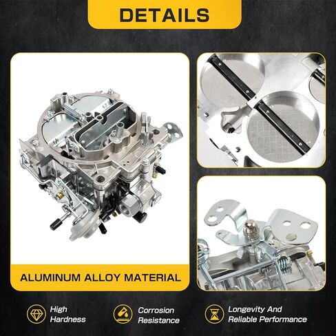 4 Barrel Carburetor Replacement for Rochester Quadrajet 1901R 1901-GG 4MV 750 CFM 4BBL Compatible with Chevy 350 454 327 396 400 427 V8 Engines GMC Trucks 1966-1973 Corvettes 1975-1979 Manual Choke in Kuwait