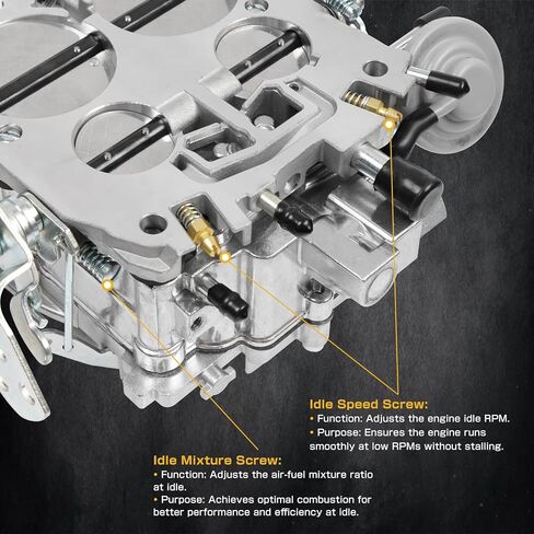 4 Barrel Carburetor Replacement for Rochester Quadrajet 1901R 1901-GG 4MV 750 CFM 4BBL Compatible with Chevy 350 454 327 396 400 427 V8 Engines GMC Trucks 1966-1973 Corvettes 1975-1979 Manual Choke in Kuwait