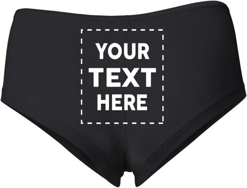 Wild Bobby Personalized Custom Booty Shorts Add Text Women's Cotton Spandex Underwear in Saudi Arabia