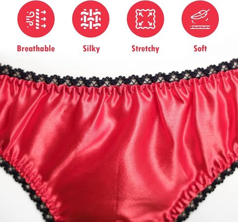 MERISE Womens Sexy Silk Satin Bikini With Different Types Of Color & Lace Combination ! in Kuwait