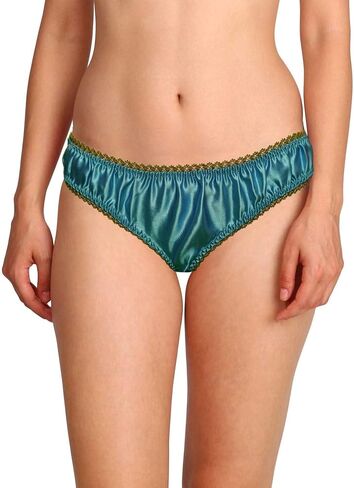 MERISE Womens Sexy Silk Satin Bikini With Different Types Of Color & Lace Combination ! in Kuwait