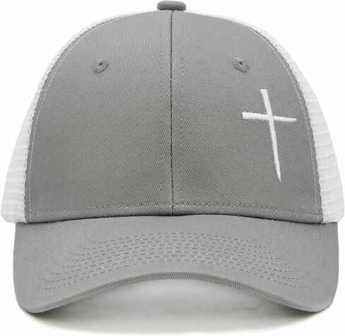 Christian Hats for Men Women, Jesus Cross Trucker Hat Christian Religious Gifts in Kuwait