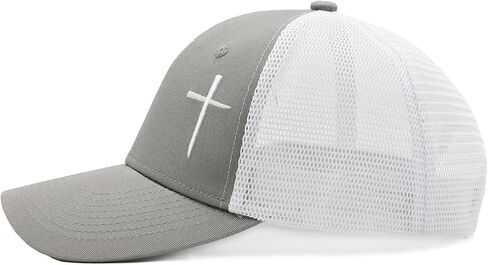 Christian Hats for Men Women, Jesus Cross Trucker Hat Christian Religious Gifts in Kuwait