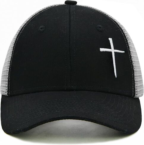 Christian Hats for Men Women, Jesus Cross Trucker Hat Christian Religious Gifts in Kuwait