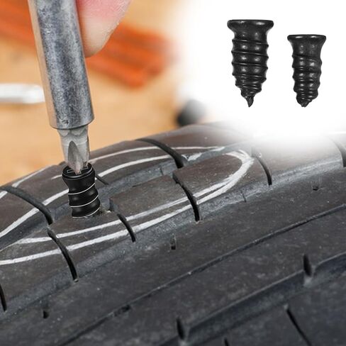 60 PCS Tyre Slud Kit ، مجموعة إصلاح الإطارات المسطحة المطاطية لثقبات الإطارات ، مجموعة متينة لإصلاح الإطارات. in Saudi Arabia
