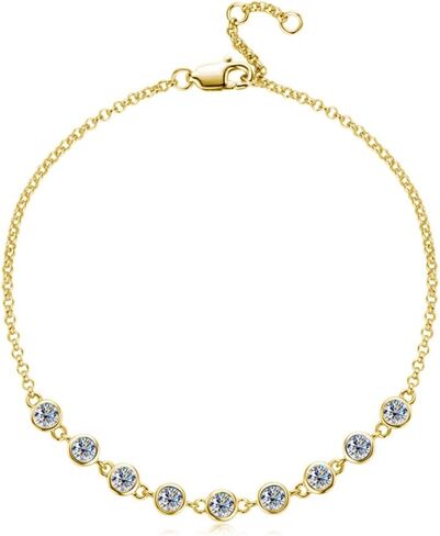 14K Gold 1CT Diamond Bracelets للنساء مع مشبك جراد البحر (VS ~ VVS ، D-Color) in Saudi Arabia