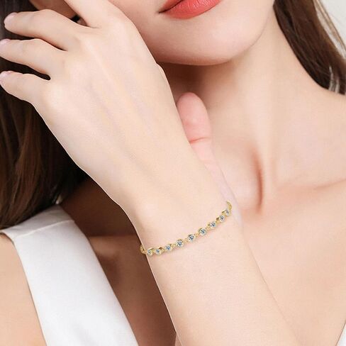 14K Gold 1CT Diamond Bracelets للنساء مع مشبك جراد البحر (VS ~ VVS ، D-Color) in Saudi Arabia