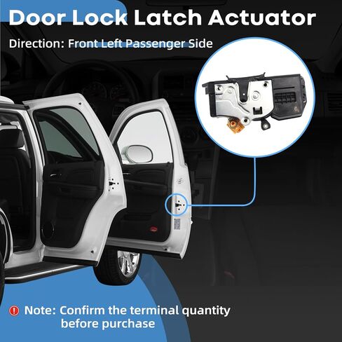 محرك قفل الأبواب الجبهة اليمنى على جانب الركاب متوافق مع 2007-2009 Chevy Silverado ، لعام 2007-2014 كاديلاك إسكاليد ، الضواحي Avalanche Silverado Tahoe GMC Sierra Yukon OEM# 931-304 20783852 in Kuwait