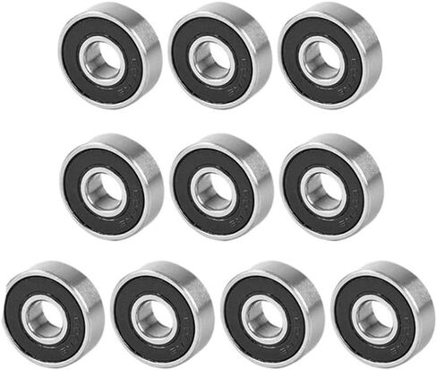 50pcs 608 2RS Ball Bearing ABEC-5 8x22x7 mm Groove Steel Feathed Ball Bealings 608rs Z3V3 608-2rs 608rs Red Bearing (608-2rs Black) in Kuwait