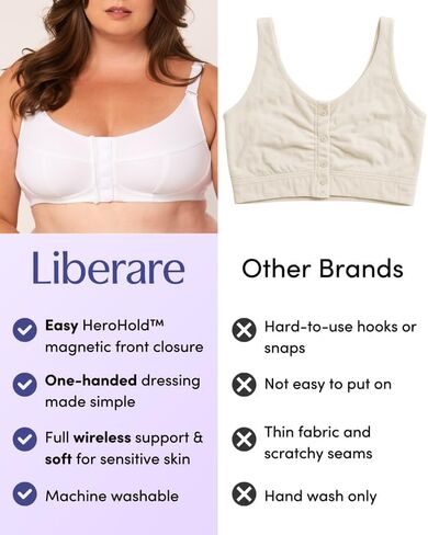 LIBERARE Women’s Front Closure Wireless Bra in Saudi Arabia