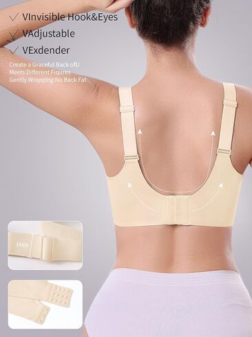 Seamless Bras for Women Full Coverage No Underwire Scalloped Push Up Bras Soft Wireless Comfort Bralettes in Saudi Arabia