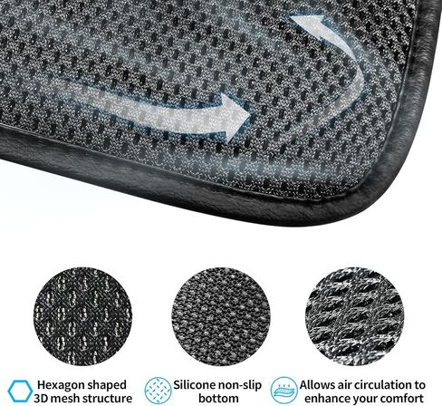 Cool Seat Cushion, Breathable Car Seat Cushion Universal Fit for Most for Auto SUV Truck, Non-Slip Seat Protector (L) in Kuwait