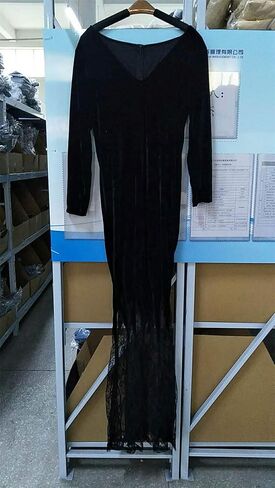 نساء Mermaid Maxi Dress v فستان Lace Lace Long Sleeve Party الأنيق Vestidos Festidos Lopel Rope Halloween Cosplay Cosplay in Kuwait