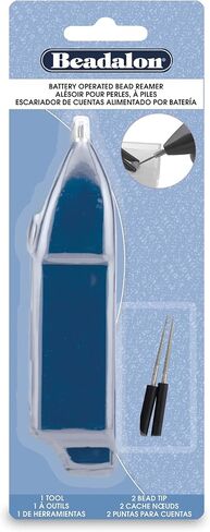 Beadalon Bead Reamer, Battery Operated Jewelry Making Tool, Blue in Saudi Arabia