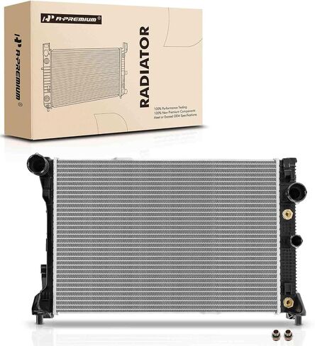 A-Premium Engine Coolant Radiator Assembly with Transmission Oil Cooler Compatible with Mercedes-Benz Models - C300 08-14, C350 10-15, E350 10-14, E400 13-17, E550 10-17, GLK350 10-15 in Saudi Arabia