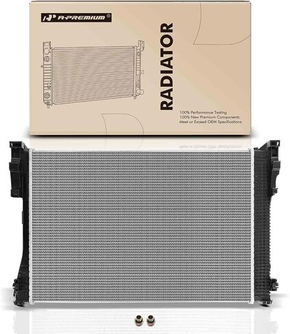 A-Premium Engine Coolant Radiator Assembly with Transmission Oil Cooler Compatible with Mercedes-Benz Models - C300 08-14, C350 10-15, E350 10-14, E400 13-17, E550 10-17, GLK350 10-15 in Saudi Arabia