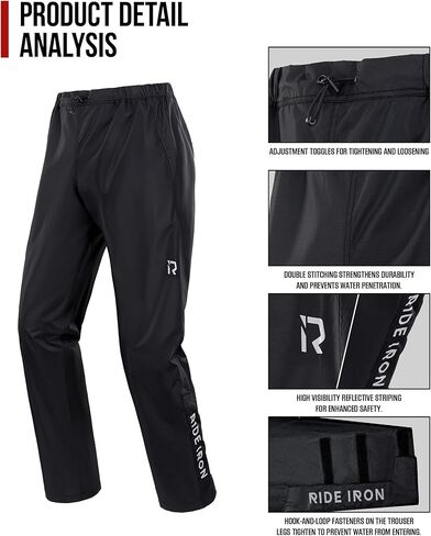 Rain Suit Motorcycle for Men Women Rain Gear Waterproof Jackets Pants Lightweight Rainwear Outdoor Fishing Hiking in Kuwait