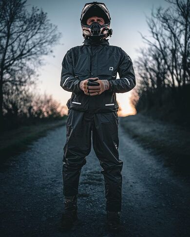 Rain Suit Motorcycle for Men Women Rain Gear Waterproof Jackets Pants Lightweight Rainwear Outdoor Fishing Hiking in Kuwait