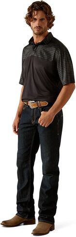 ARIAT Men's Charger 2.0 Color Block Polo in Saudi Arabia