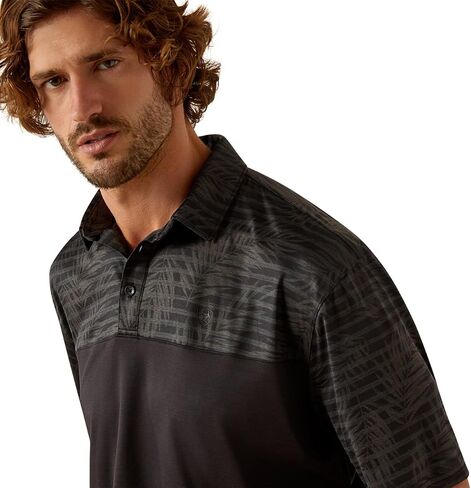 ARIAT Men's Charger 2.0 Color Block Polo in Saudi Arabia