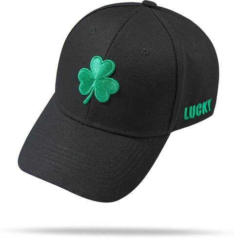 Shamrock Baseball Cap for Men & Women, Lucky Hat, Adjustable Fit, for Irish Clover Accessories, St Patricks Day Hat in Saudi Arabia