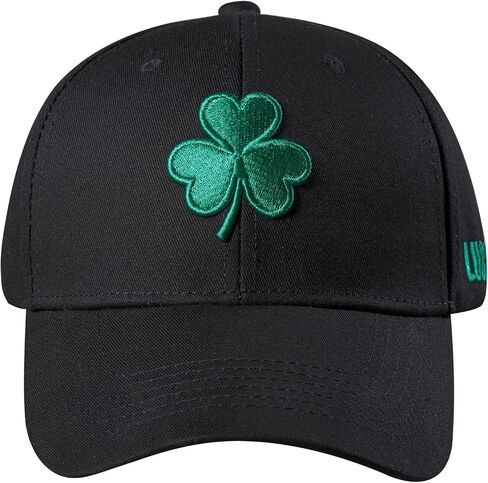 Shamrock Baseball Cap for Men & Women, Lucky Hat, Adjustable Fit, for Irish Clover Accessories, St Patricks Day Hat in Saudi Arabia
