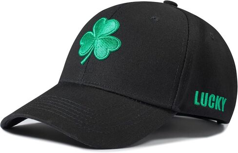 Shamrock Baseball Cap for Men & Women, Lucky Hat, Adjustable Fit, for Irish Clover Accessories, St Patricks Day Hat in Saudi Arabia