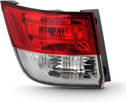 AKKON - Fits 2014-2017 Honda Odyssey [Halogen Type] Chrome Red Tail Light Brake Lamp Outer Driver Left Side Replacement in Kuwait