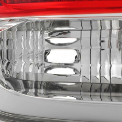AKKON - Fits 2014-2017 Honda Odyssey [Halogen Type] Chrome Red Tail Light Brake Lamp Outer Driver Left Side Replacement in Kuwait