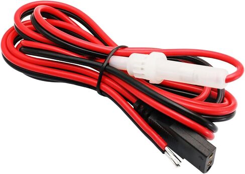 2 Pack CB Radio Power Cord Cable 3-Pin Plug 15A Fused Power Cable and 3-Pin 12V Cigarette Lighter Plug Socket Power Cord for CB Ham Radios in Kuwait