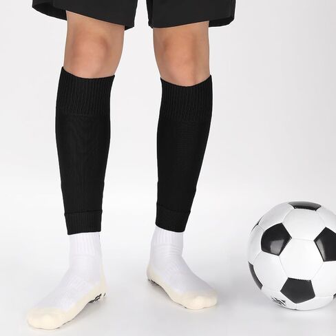 Ultrafun 3 Pairs Leg Sleeves Pre-Cut Soccer Sleeves Compatible with Grip Socks Shin Guards Sleeves for Soccer Football in Kuwait