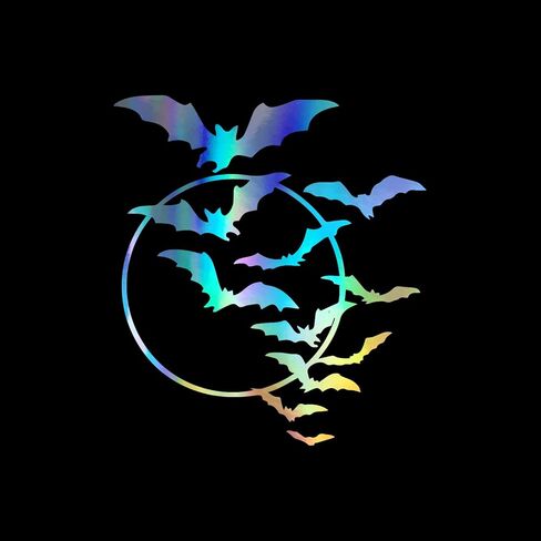 Flying BATS Secal Vinyl Sticker Auto Car Truck Wall Captop | المجسم | 4 "× 5.5" in Saudi Arabia
