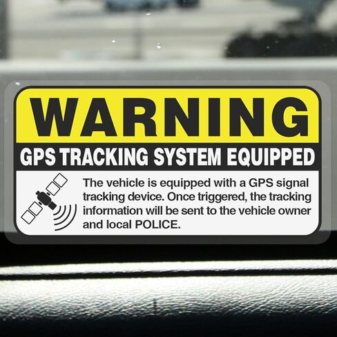 تحذير نظام تتبع GPS ملصق سيارة مجهز 4 × 2 بوصات مضادة للسرقة حماية نوافذ نوافذ تحذير السلامة in Saudi Arabia