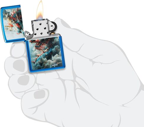 Zippo Dragon Fusion Design 540 Tumbled Brass Pocket Lighter in Kuwait