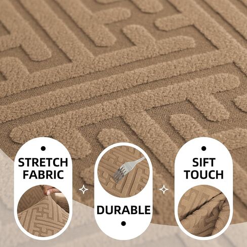 Sectional Couch Covers L Shape Sofa Cover 1 Piece Stretch Corner Couch Covers Non Slip Washable Sofa Slipcovers Soft Fleece Furniture Protector for Dogs Pet（X-Large, Dark Gray） in Kuwait