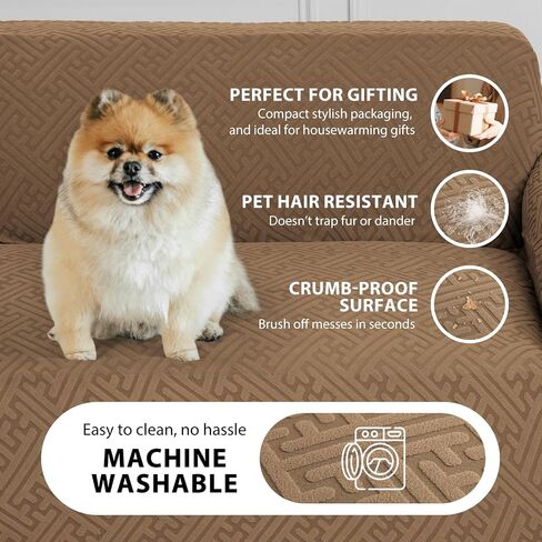 Sectional Couch Covers L Shape Sofa Cover 1 Piece Stretch Corner Couch Covers Non Slip Washable Sofa Slipcovers Soft Fleece Furniture Protector for Dogs Pet（X-Large, Dark Gray） in Kuwait