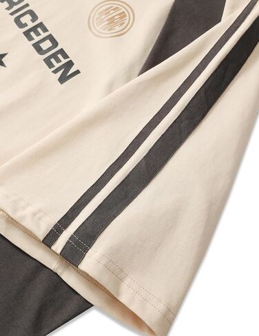 Aelfric Eden Oversized T-Shirt Streetwear Contrast Color Tee Unisex Vintage Racing Tshirts Summer Baggy Tops in Saudi Arabia