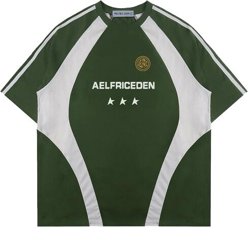 Aelfric Eden T-Shirt Treetwear Contraving Control Color Tee للجنسين عتيقة السباق Tshirts قمم الصيف الفضفاضة in Kuwait