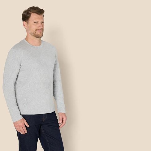 Amazon Essentials Men's Relaxed Fit Long Sleeve T-Shirt in Saudi Arabia