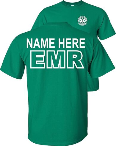Custom EMR T-Shirt Emergency Medical Responders Personalized in Saudi Arabia