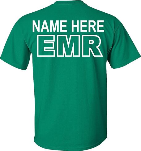 Custom EMR T-Shirt Emergency Medical Responders Personalized in Saudi Arabia