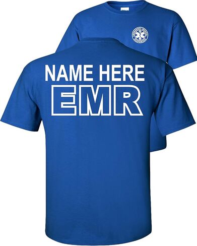 Custom EMR T-Shirt Emergency Medical Responders Personalized in Saudi Arabia