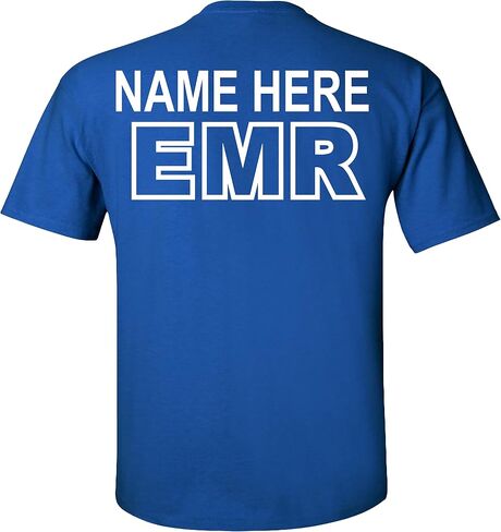 Custom EMR T-Shirt Emergency Medical Responders Personalized in Saudi Arabia