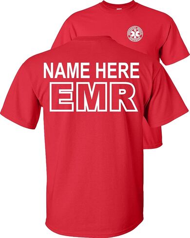 Custom EMR T-Shirt Emergency Medical Responders Personalized in Saudi Arabia