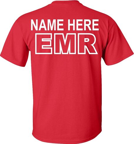 Custom EMR T-Shirt Emergency Medical Responders Personalized in Saudi Arabia