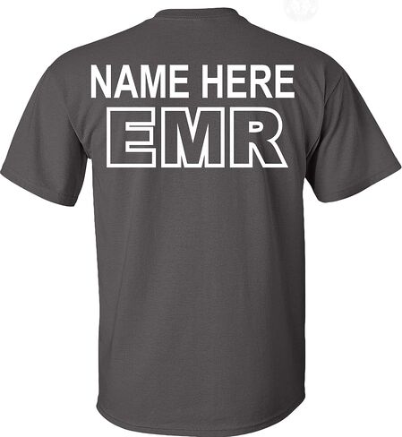 Custom EMR T-Shirt Emergency Medical Responders Personalized in Saudi Arabia