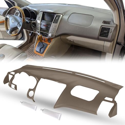 غطاء غلاف DASH مقولبة DASHSKIN متوافق مع 2004-2009 LEXUS RX 330 RX 350 RX 400H في ثقوب مكبر الصوت في خشب الصندل - يشمل أنابيب اثنين من المواد اللاصقة 4.7 أوقية - مصنوعة في الولايات المتحدة الأمريكية in Kuwait