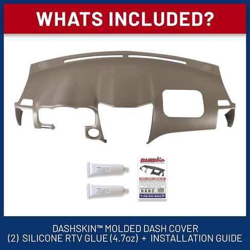 غطاء غلاف DASH مقولبة DASHSKIN متوافق مع 2004-2009 LEXUS RX 330 RX 350 RX 400H في ثقوب مكبر الصوت في خشب الصندل - يشمل أنابيب اثنين من المواد اللاصقة 4.7 أوقية - مصنوعة في الولايات المتحدة الأمريكية in Kuwait
